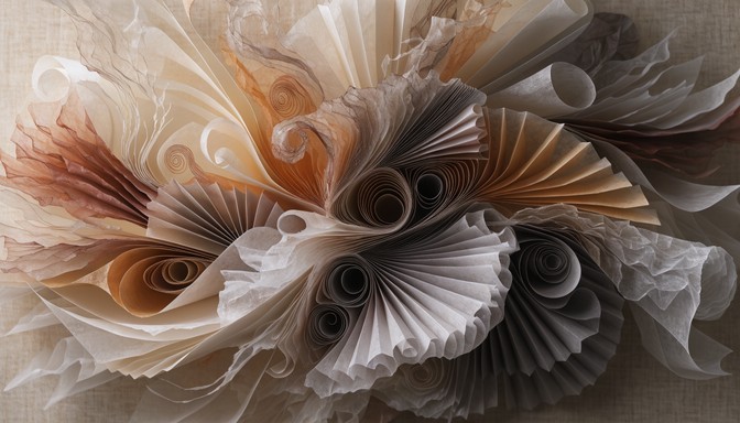 Free Folded Paper Waves Image - Paper, Sculpture, Abstract | Download ...