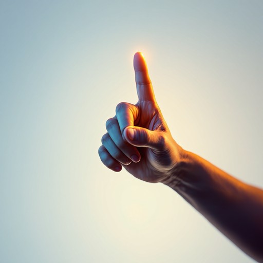 Free Illuminated Guiding Hand Image - Pointing, Minimal, Dramatic ...