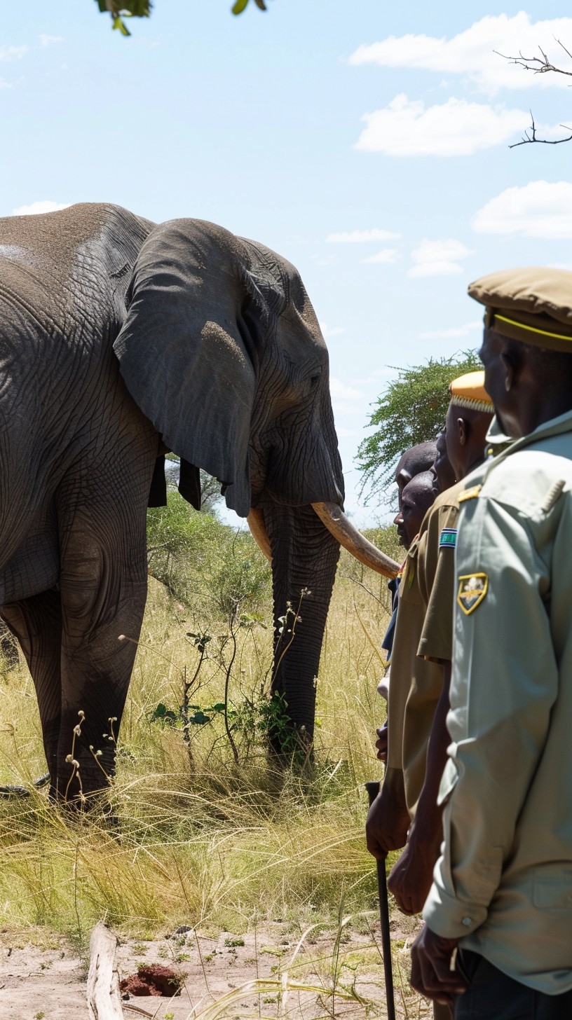 Free Elephant Encounter Guard Image - Elephant, Ranger, Savannah ...