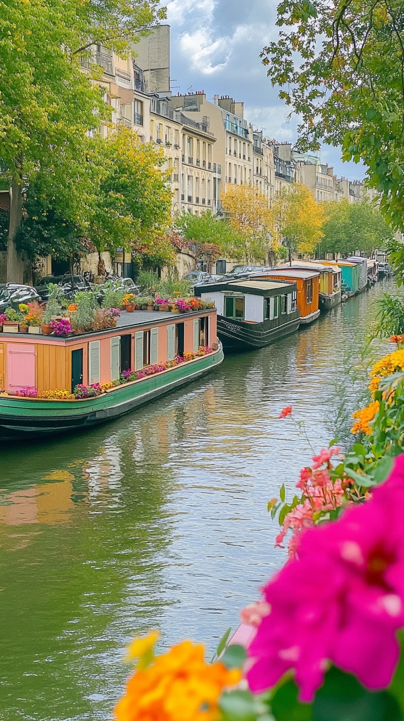 Free Canal Houseboats Bloom Image - Canal, Houseboats, Flowers ...