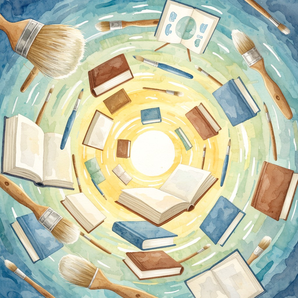 Learning Creative Photos Free Creative Learning Spiral Image - Watercolor, Illustration, Books ...