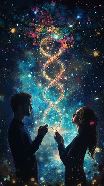 Free Cosmic Love Display Image - Cosmos, Love, Couple | Download at ...