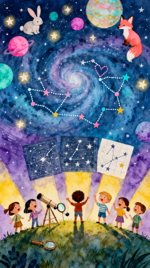 Free Stargazing Young Explorers Image - Stargazing, Children ...