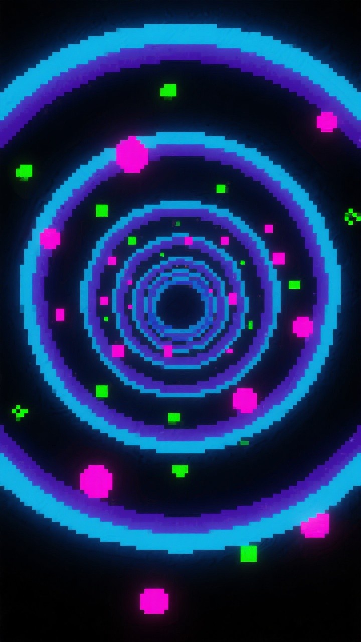 Free Hypnotic Pixel Vortex Image - Pixel, Neon, Portal | Download at ...