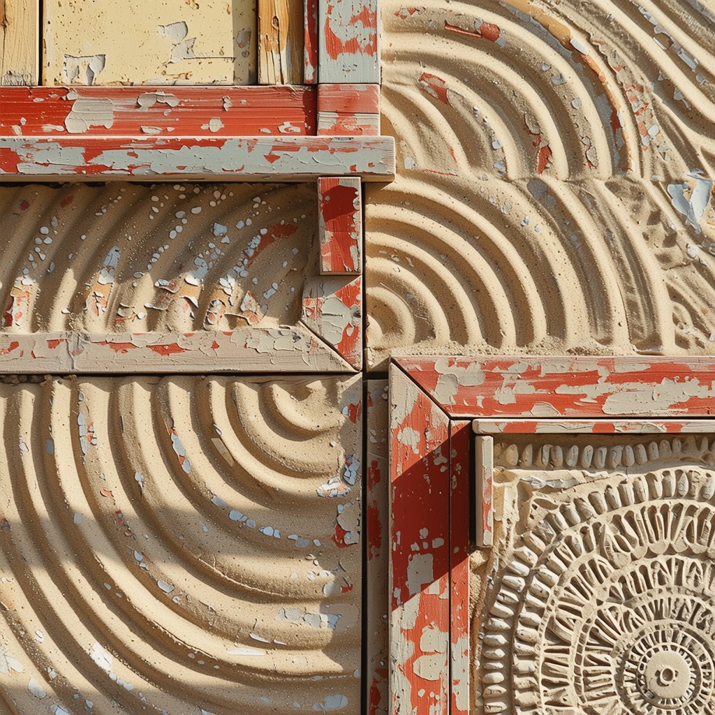Free Weathered Circular Carvings Image - Wooden, Circular, Carved ...