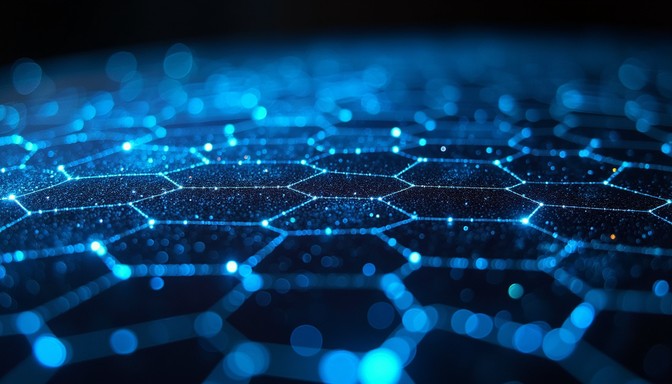 Hexagonal Network Texture Free Glowing Hexagon Network Image - Technology, Network, Digital ...