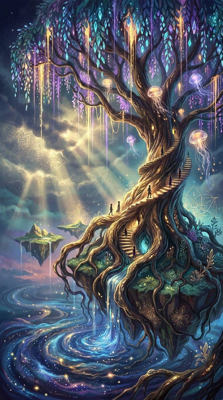 Free Celestial Tree Realm Image - Fantasy, Surreal, Tree | Download at ...
