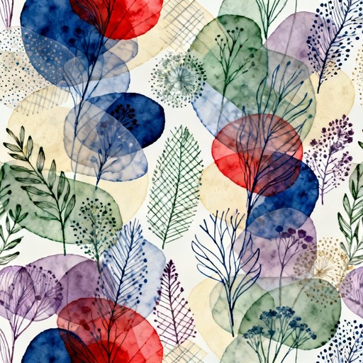 Free Vibrant Botanical Illustration Image - Botanical, Floral, Pattern ...