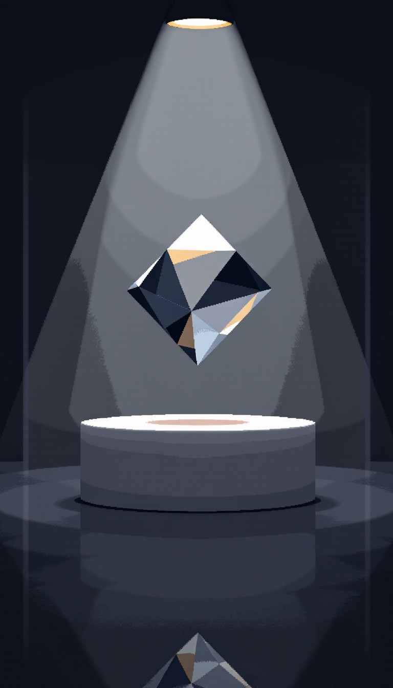 Download Crystal In Spotlight Image - Crystal, Geometric, Minimal ...