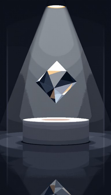 Free Crystal In Spotlight Image - Crystal, Geometric, Floating ...