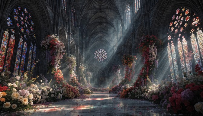 Free Floral Gothic Cathedral Image - Cathedral, Gothic, Flowers ...