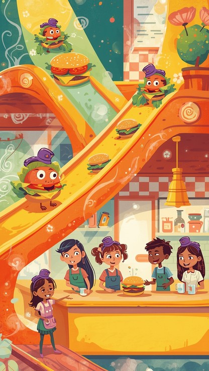 Free Happy Burger Chef Image - Animated, Burger, Chef | Download at ...