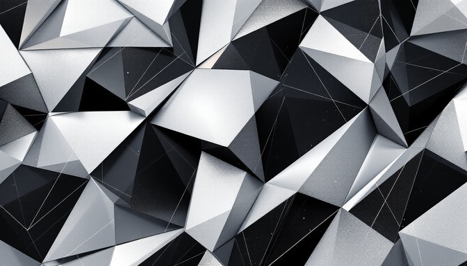 Metal Simplistic Free Geometric Metal Symphony Image - Geometric, Metallic, Minimal ...