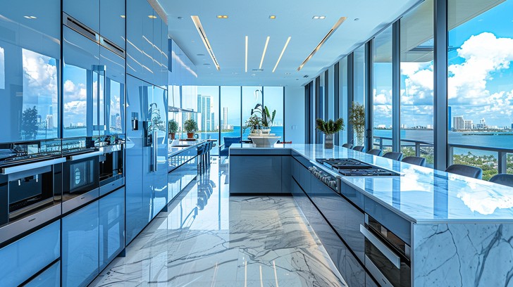 Free Luxurious Kitchen Interior Image - Kitchen, Luxury, Marble ...