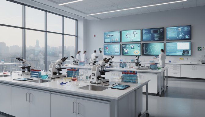 Science Laboratory Image Free Modern Science Laboratory Image - Laboratory, Science, Education ...