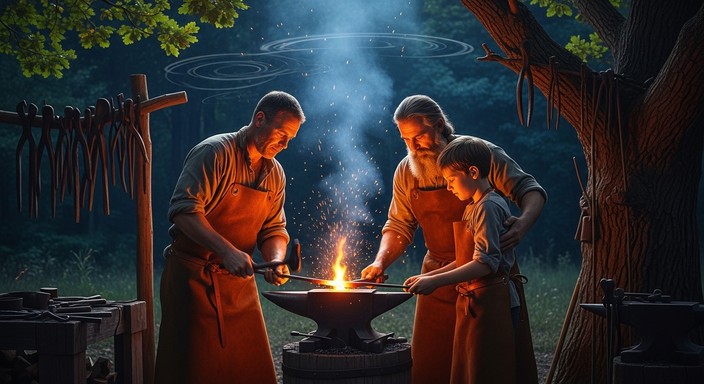 Free Dwarven Forest Forge Image - Blacksmith, Dwarf, Fantasy | Download ...