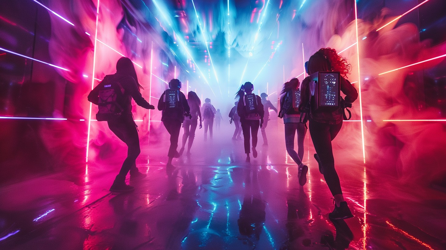 Free Vibrant Club Scene Image - Nightlife, Neon, Lasers | Download at ...
