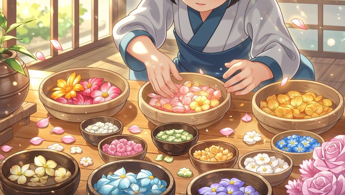 Work Sorting Roses Free Sorting Flower Petals Photo - Anime, Manga, Illustration ...