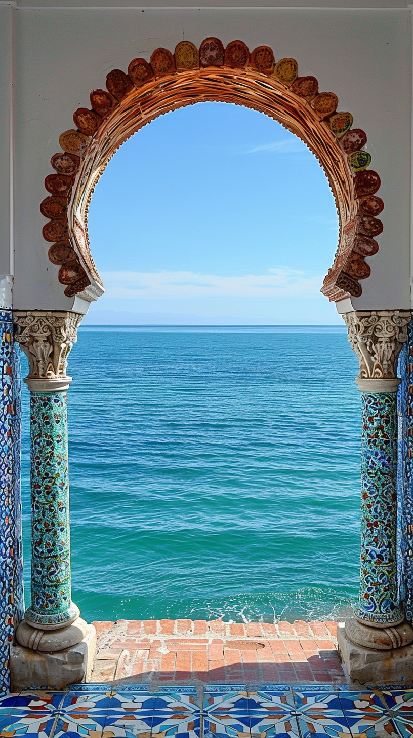 Archade View Free Seaside Arch View Image - Sea, Arch, Doorway | Download at StockCake