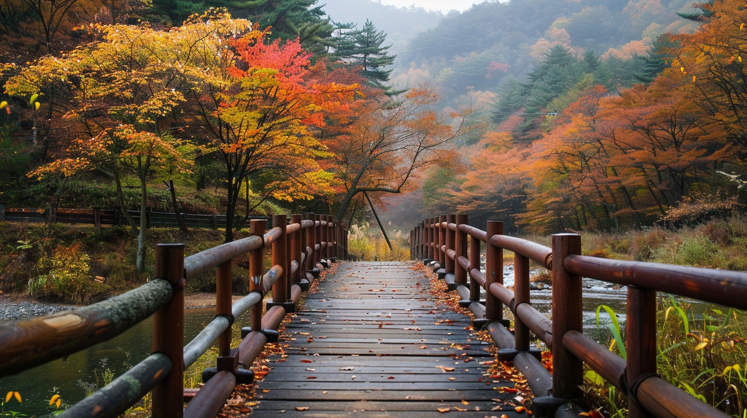 Free Autumn Bridge Walk Image - Autumn, Bridge, Foliage | Download at ...
