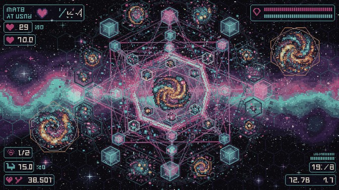 Free Cosmic Pixel Geometry Image - Pixel, Cosmic, Geometry | Download ...