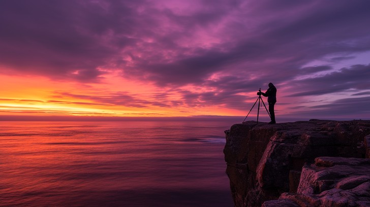 Free Capture Sunset Beauty Image - Photographer, Sunset, Cliffs ...