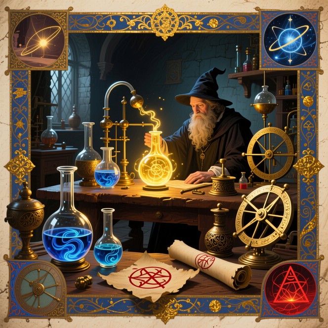 Free Alchemist's Magical Laboratory Image - Alchemist, Wizard ...