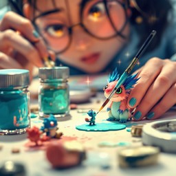 Free Painting Miniature Magic Image - Anime, Miniature, Painting ...