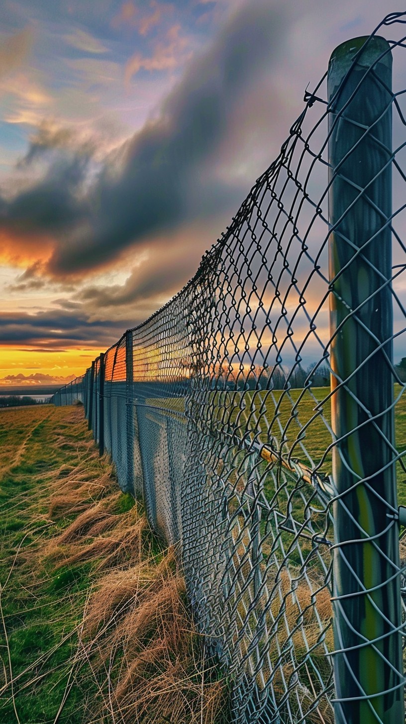 Free Sunset, Fence, Fields Image - Sunset, Fence, Fields | Download at ...