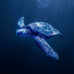 Free Glowing sea turtle Image - Turtle, Sea, Ocean | Download at StockCake