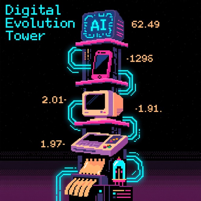 Free Tech Evolution Totem Image | Download at StockCake