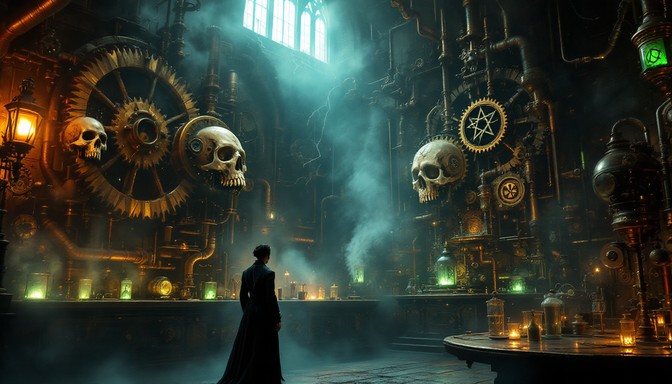 Free Gothic Mechanical Necromancy Image - Steampunk, Gothic, Laboratory ...
