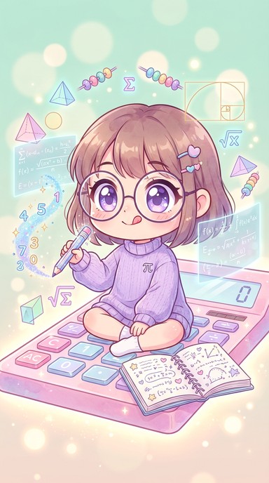 Chibi Math Free Child Wearing Sweater Stock AI Images | StockCake