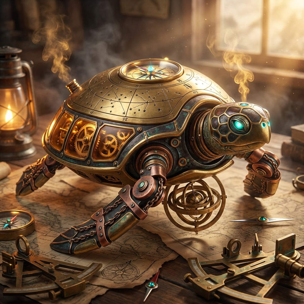 Free Mechanical Navigator Turtle Image - Steampunk, Mechanical, Turtle ...