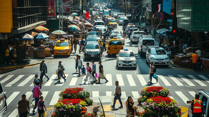 Busy Visuals Free Busy Urban Crossing Image - City, Street, Pedestrians | Download ...