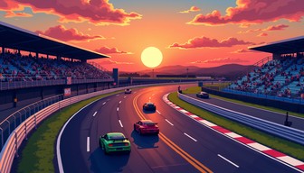 Sunset Image Racing Free Sunset Racing Circuit Image - Motorsport, Racing, Sunset ...
