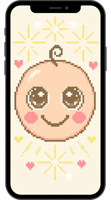 Free Happy Pixel Baby Image - Baby, Infant, Kawaii | Download at StockCake