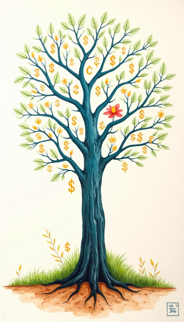 Free Financial Growth Tree Photo - Watercolor, Tree, Algorithm ...