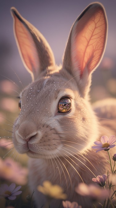 Free Ethereal Bunny Portrait Image - Rabbit, Bunny, Watercolor ...