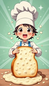 Free Bread Rising Magic Image - Bread, Toast, Anime | Download at StockCake