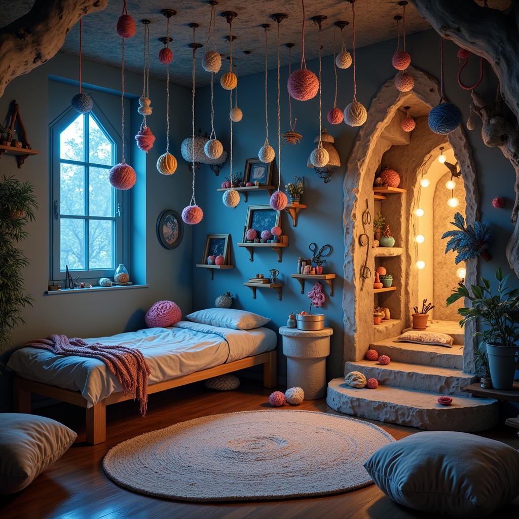 Free Enchanted Bedroom Sanctuary Image - Magical, Bedroom, Blue ...