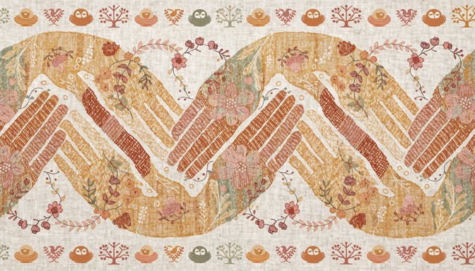 Free Woven Family Love Image - Pattern, Textile, Fabric | Download at ...