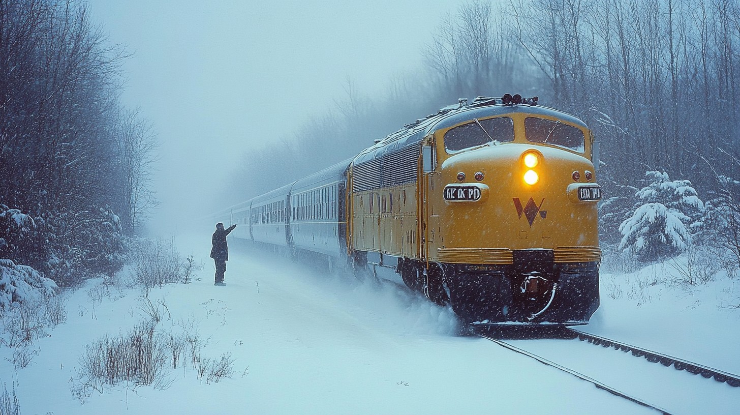 Free Train in Snow Image - Train, Snow, Winter | Download at StockCake