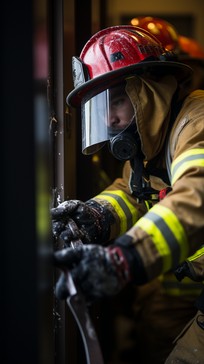 Free Firefighter in Action Image - Firefighter, Emergency, Rescue ...