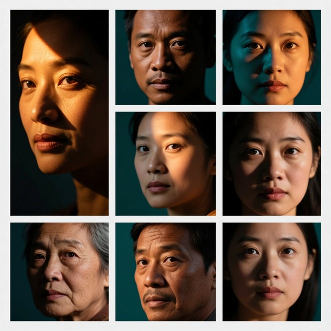 Free Faces in Light Image - Portraits, Faces, Emotion | Download at ...