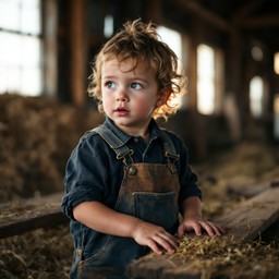 Free Sunlit Barn Child Image - Barn, Rustic, Overalls | Download at ...