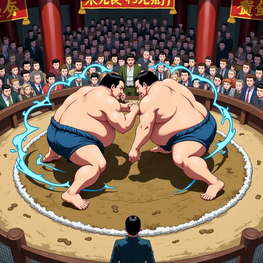 Free Anime Sumo Battle Image - Sumo, Anime, Wrestling | Download at ...