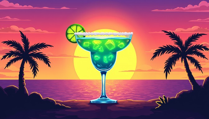 Free Tropical Pixel Margarita Image - Margarita, Pixel, Sunset ...