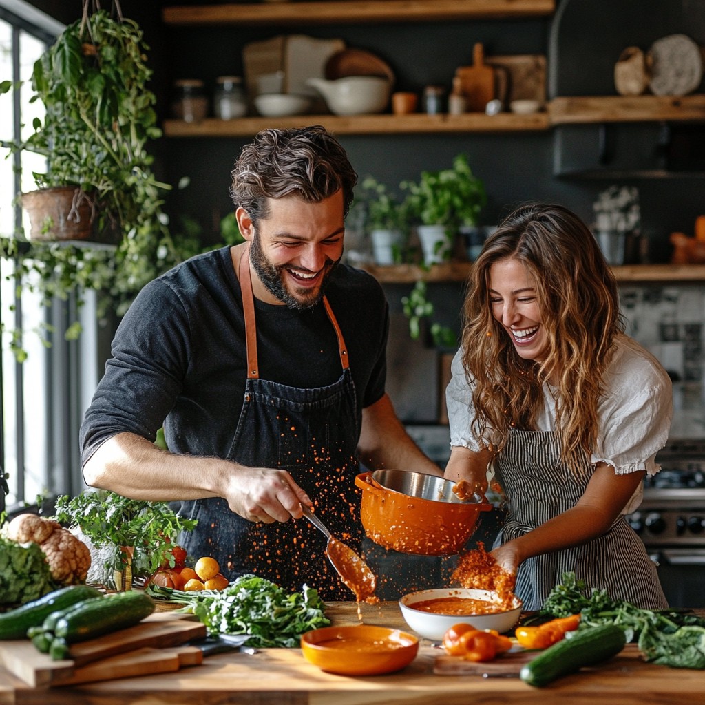 Free Cooking Together Joyfully Image - Cooking, Couple, Kitchen ...