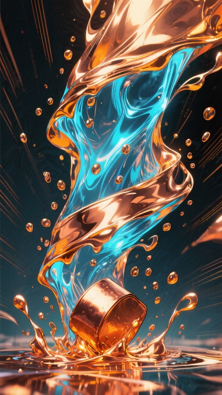 Free Molten Copper Flow Image - Copper, Liquid, Flow | Download at ...